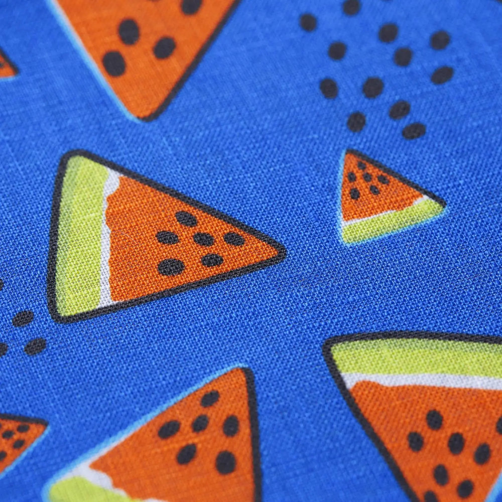 Eton pochet-100% zijde-HEREN DAS/ STRIK/POCHETTE-Blauw