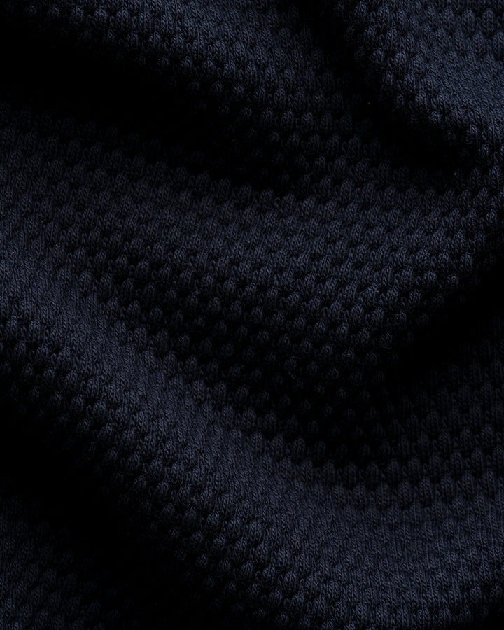 Eton Polo Riva kraag – Blauw-98% katoen, 2% elastaan-HEREN POLO'S & T-SHIRTS-Blauw