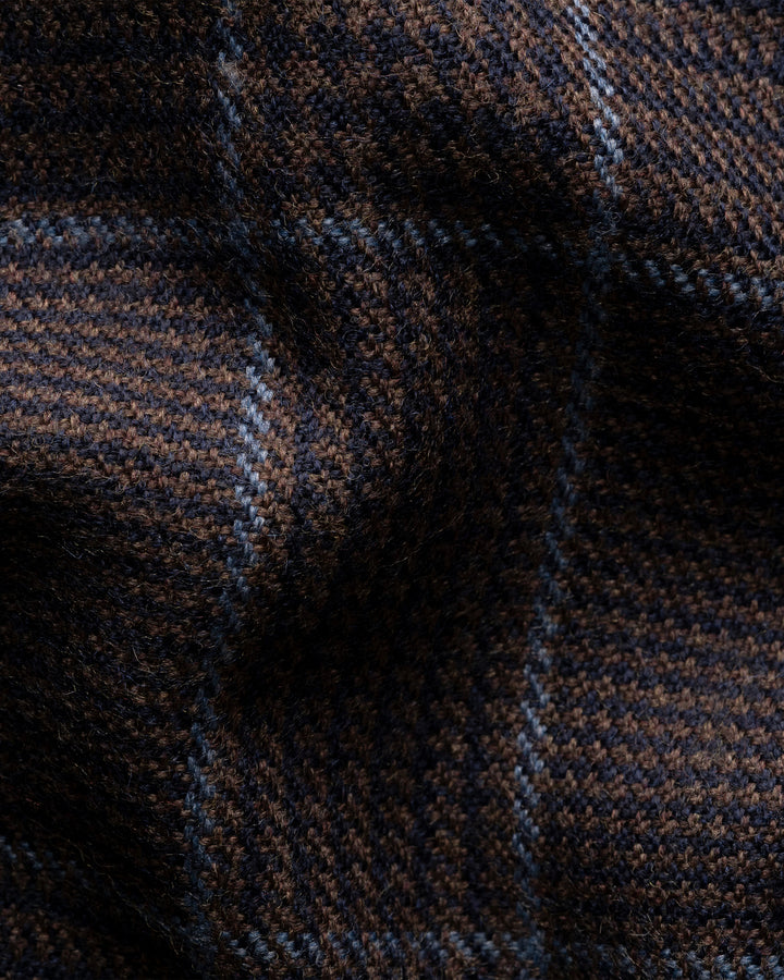 Eton Prince Of Wales Merino Wollen Sjaal – Blauw-100% merino wol-HEREN ACCESSOIRES-Blauw