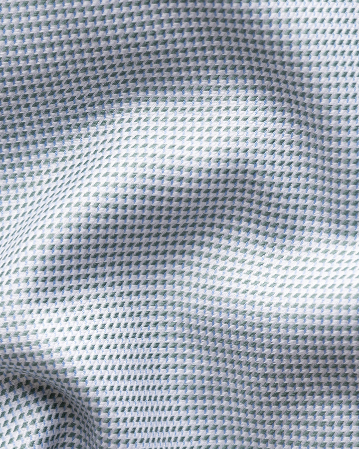 Eton Semi-Solid Twill Shirt Slim Fit – Groen-100% katoen-HEREN SHIRTS-Groen