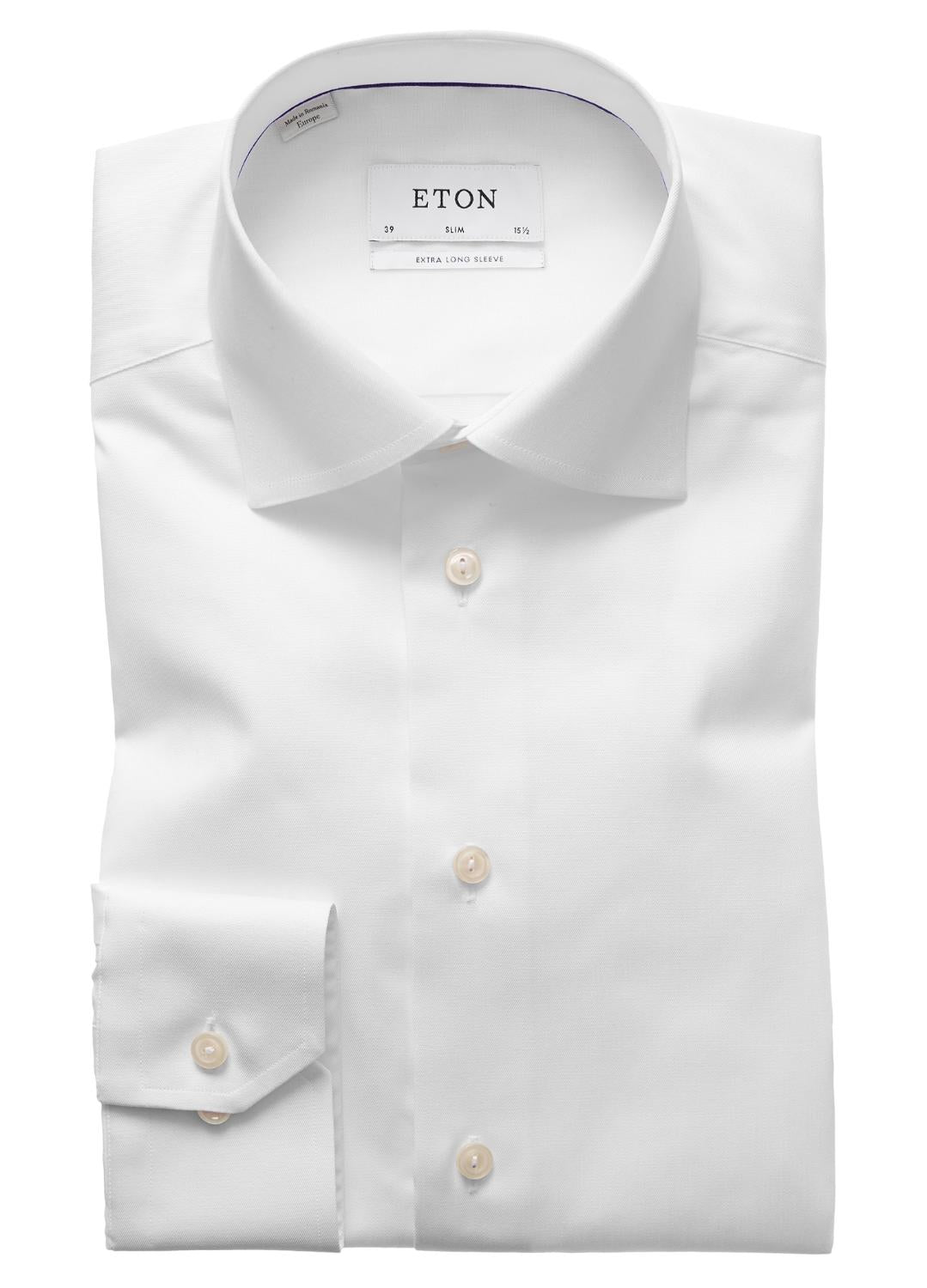 Eton SF mouwlengte 7-100% katoen-HEREN SHIRTS-Wit
