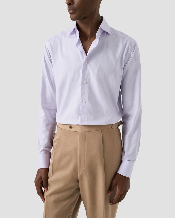 Eton Signature Oxford Contemporary Shirt – Paars-100% katoen-HEREN SHIRTS-Paars