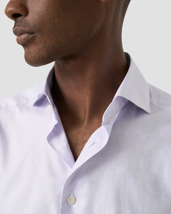 Eton Signature Oxford Contemporary Shirt – Paars-100% katoen-HEREN SHIRTS-Paars
