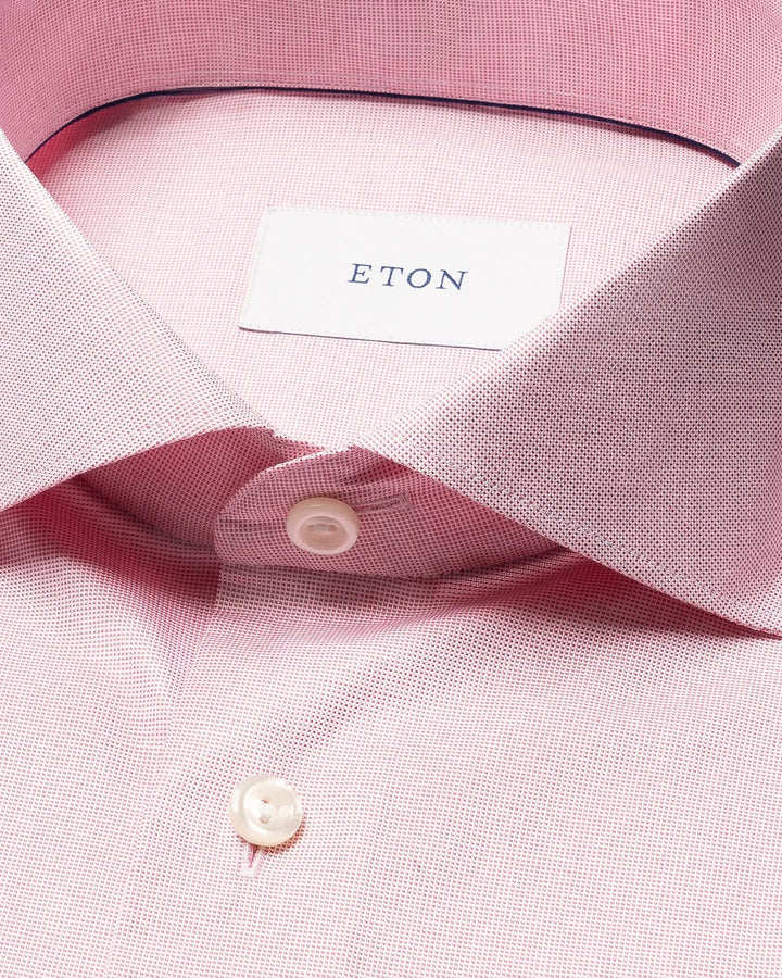Eton Signature Oxford Contemporary Shirt – Roze-100% katoen-HEREN SHIRTS-Roze
