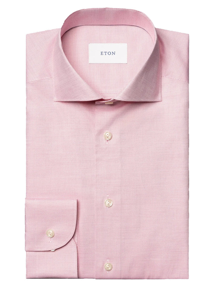 Eton Signature Oxford Contemporary Shirt – Roze-100% katoen-HEREN SHIRTS-Roze