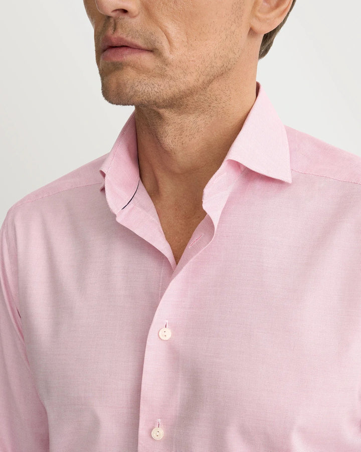 Eton Signature Oxford Slim Fit Shirt – Roze-100% katoen-HEREN SHIRTS-Roze