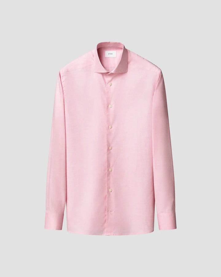 Eton Signature Oxford Slim Fit Shirt – Roze-100% katoen-HEREN SHIRTS-Roze