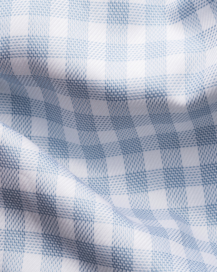 Eton Signature Twill Shirt Contemporary fit-100% katoen-HEREN SHIRTS-Blauw