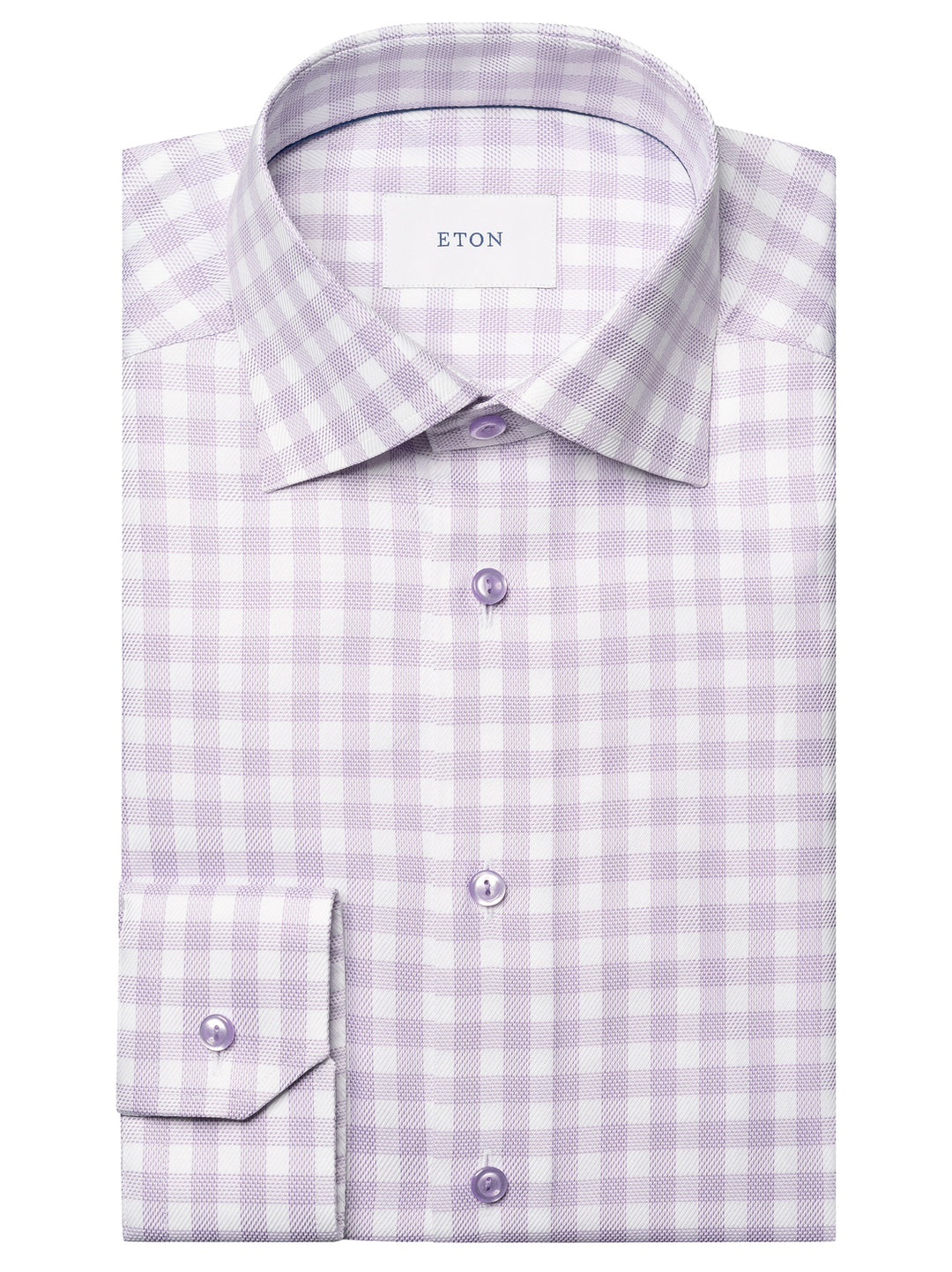 Eton Signature Twill Shirt Contemporary fit-100% katoen-HEREN SHIRTS-Paars