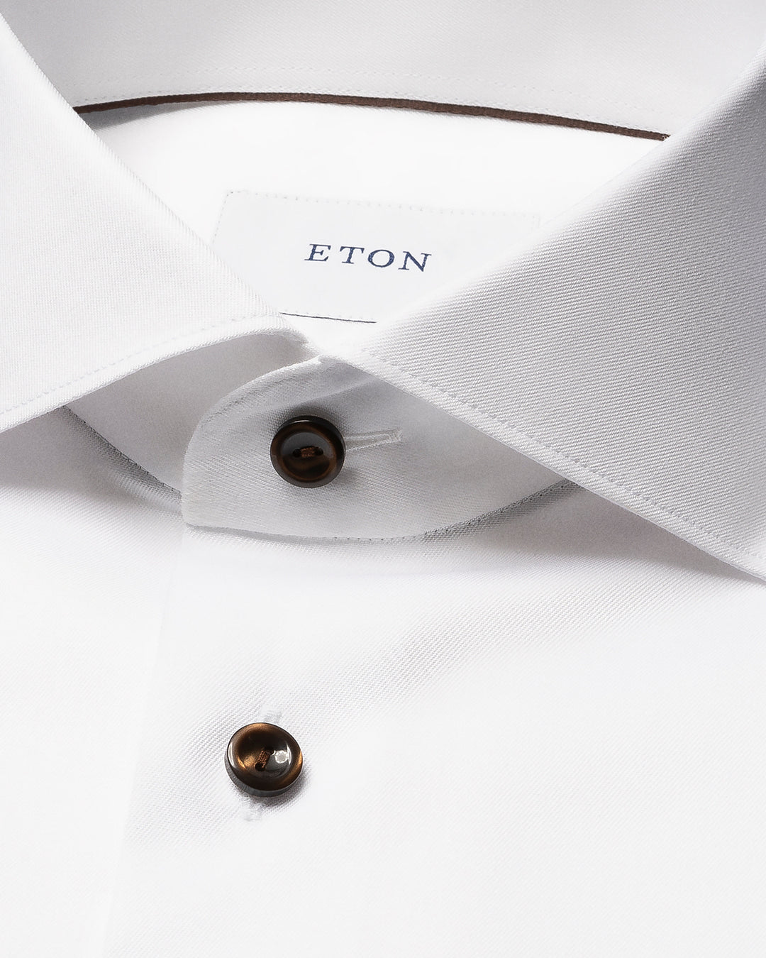 Eton Signature Twill Shirt slim fit-100% katoen-HEREN SHIRTS-Wit