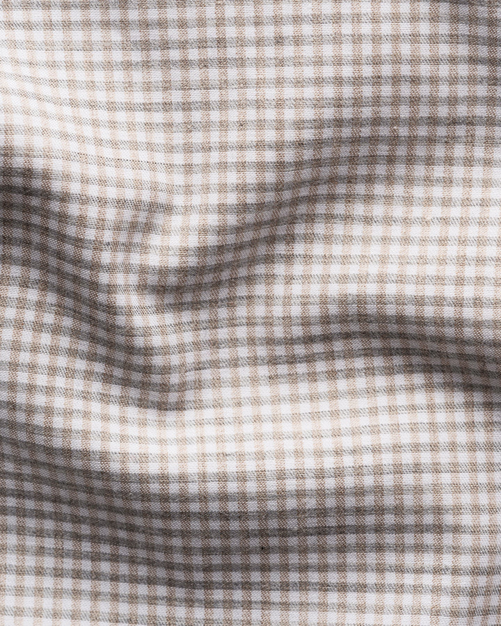 Eton – Slim Fit Business Shirt Beige-100% katoen-HEREN SHIRTS-Beige