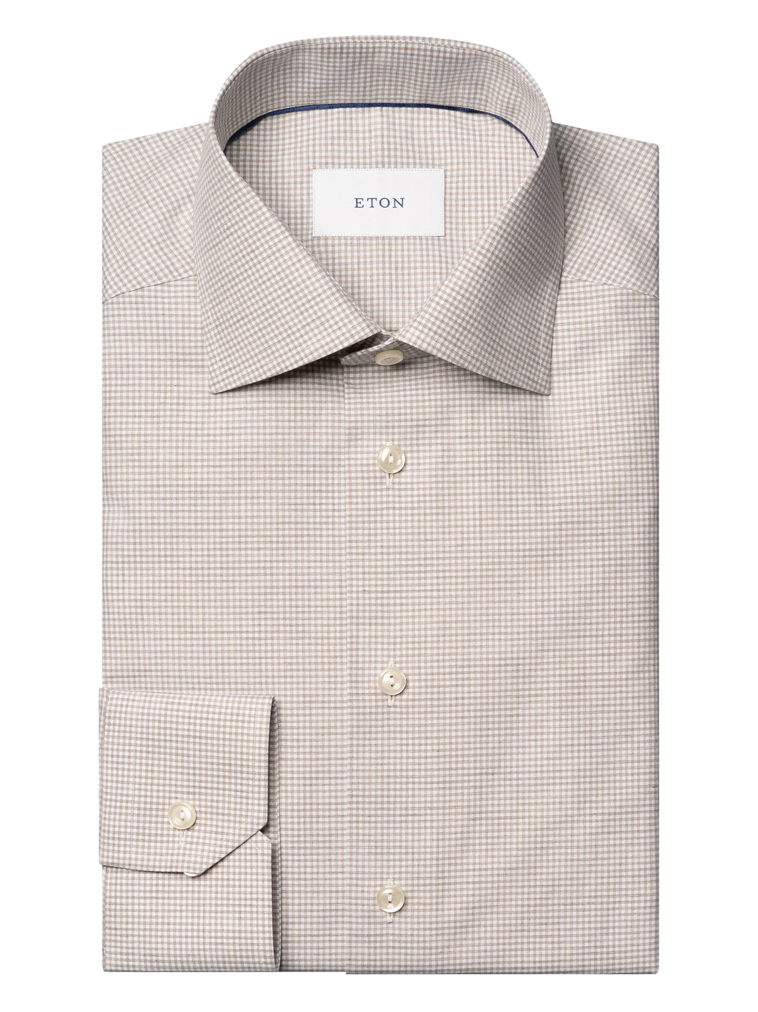 Eton – Slim Fit Business Shirt Beige-100% katoen-HEREN SHIRTS-Beige