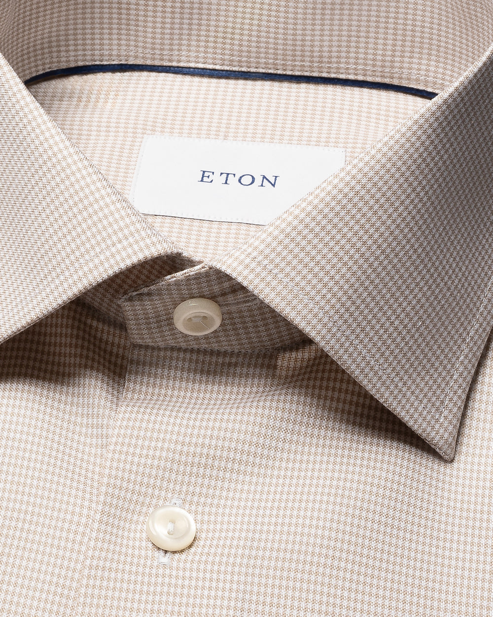 Eton – Slim Fit Business Shirt Beige-100% katoen-HEREN SHIRTS-Beige