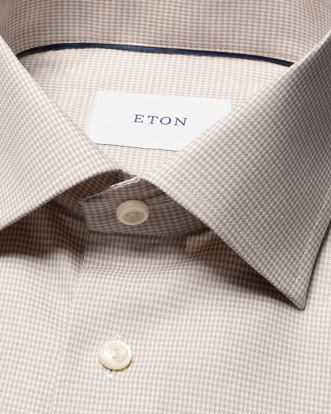 Eton – Slim Fit Business Shirt Beige-100% katoen-HEREN SHIRTS-Beige