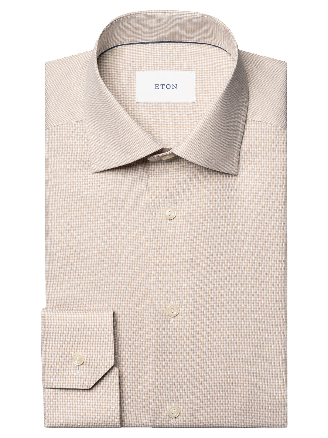 Eton – Slim Fit Business Shirt Beige-100% katoen-HEREN SHIRTS-Beige