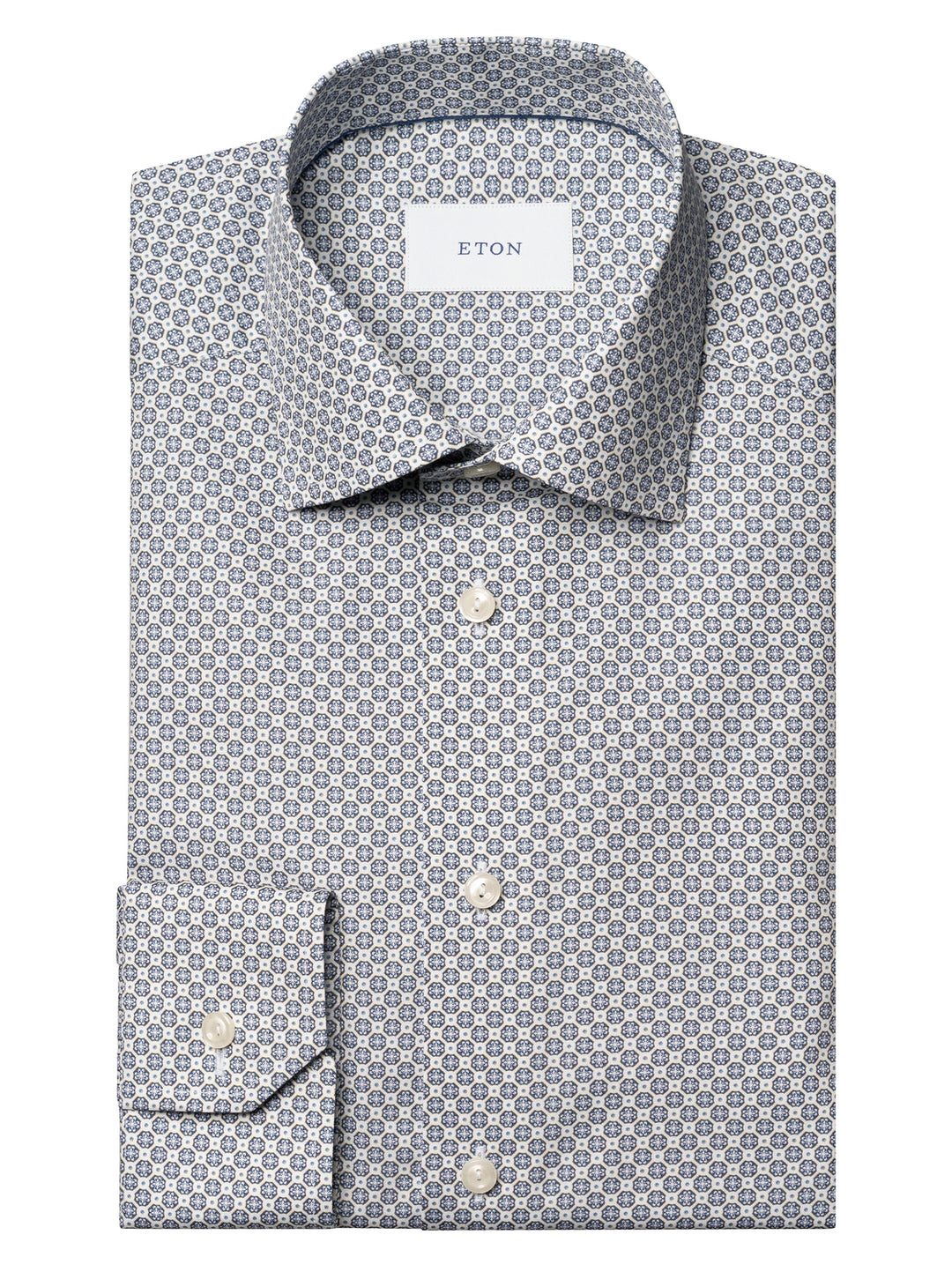 Eton – Slim Fit Business Shirt Blauw-100% katoen-HEREN SHIRTS-Blauw