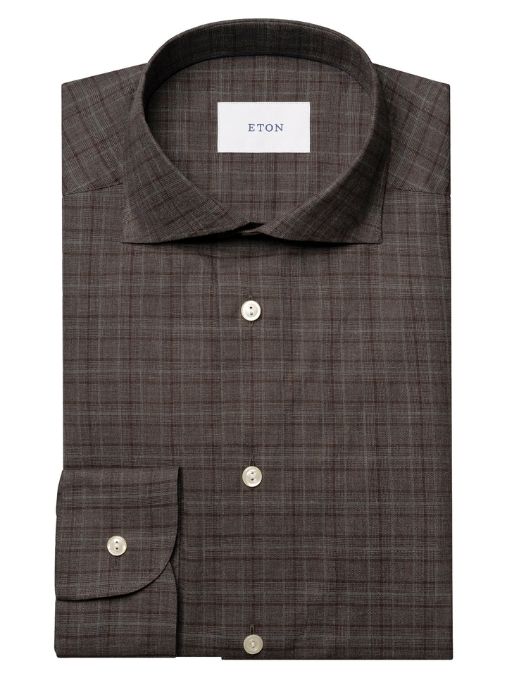 Eton – Slim Fit Business Shirt Rood-100% katoen-HEREN SHIRTS-Rood