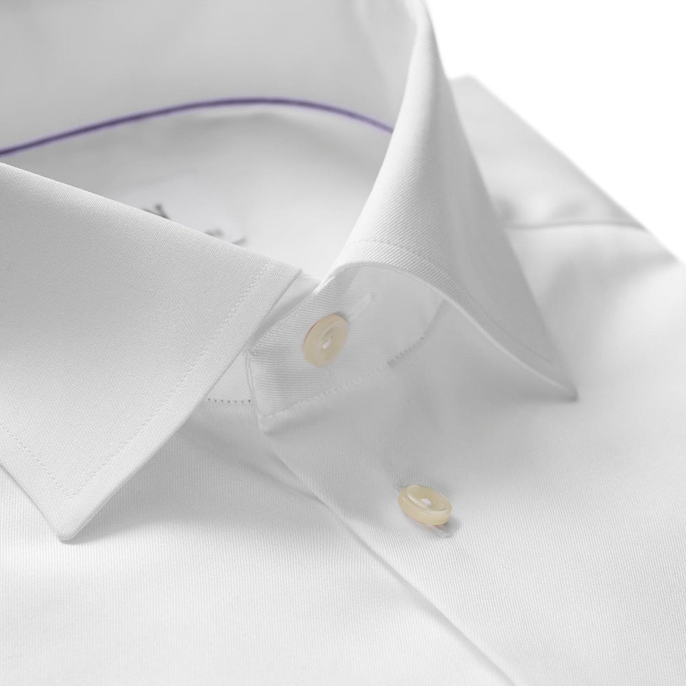 Eton slim fit overhemd-100% katoen-HEREN SHIRTS-Wit