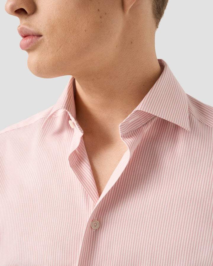  Eton Slim fit overhemd-56% katoen, 43% lyocell, 1% elasthaan-HEREN SHIRTS-Roze