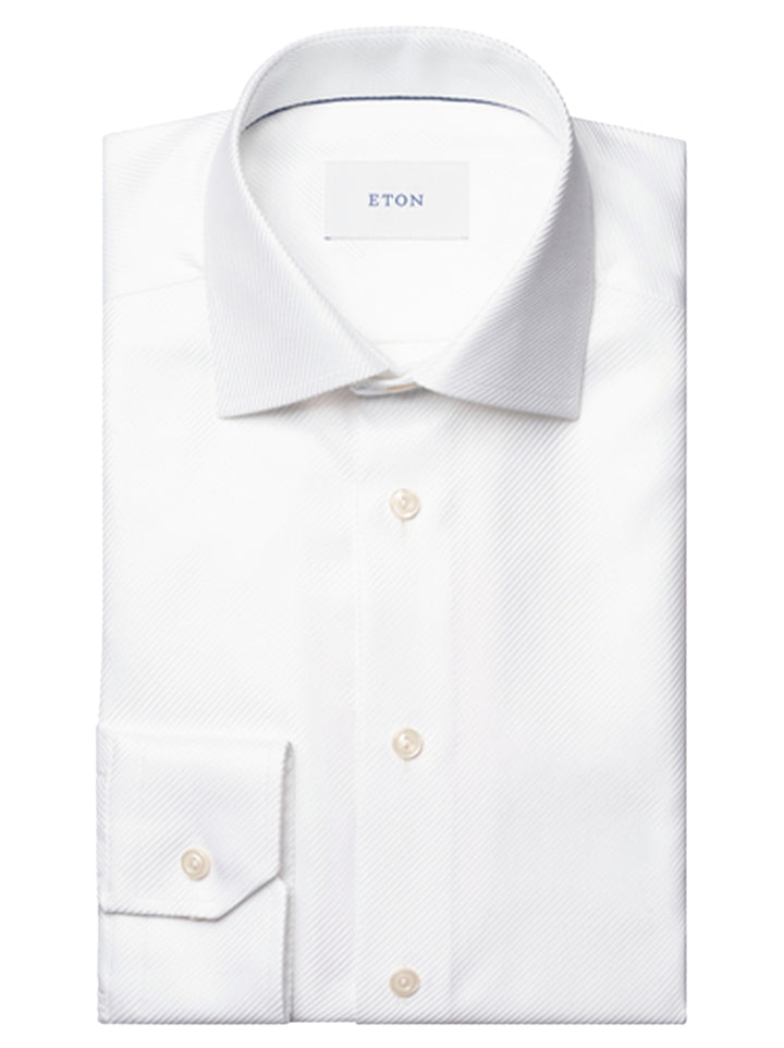 Eton Slim Fit Overhemd – Wit-100% katoen-HEREN SHIRTS-Wit