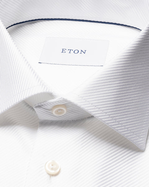 Eton Slim Fit Overhemd – Wit-100% katoen-HEREN SHIRTS-Wit