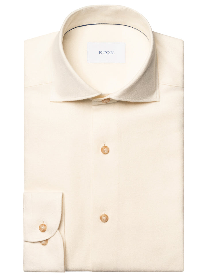 Eton Solid Flannel Shirt – Room-100% katoen-HEREN SHIRTS-Room