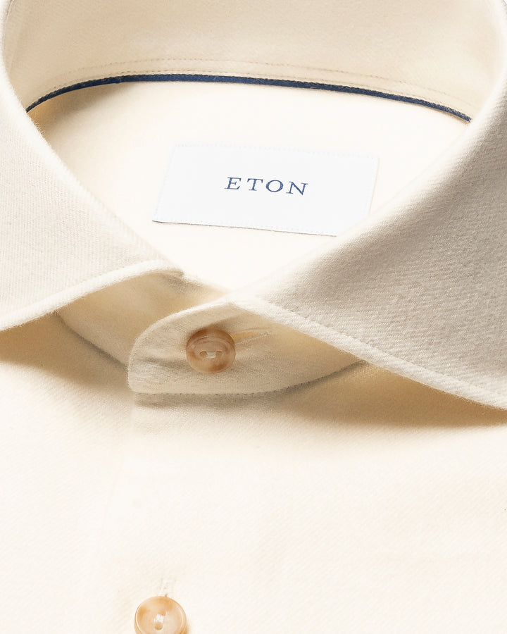 Eton Solid Flannel Shirt – Room-100% katoen-HEREN SHIRTS-Room
