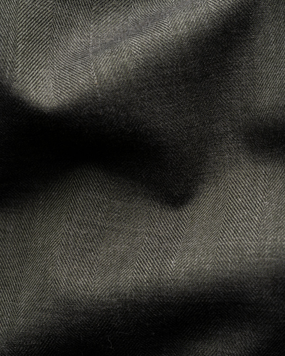 Eton Solid Signature Flannel Shirt – Groen-100% katoen -HEREN SHIRTS-Groen