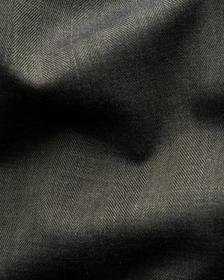 Eton Solid Signature Flannel Shirt – Groen-100% katoen -HEREN SHIRTS-Groen