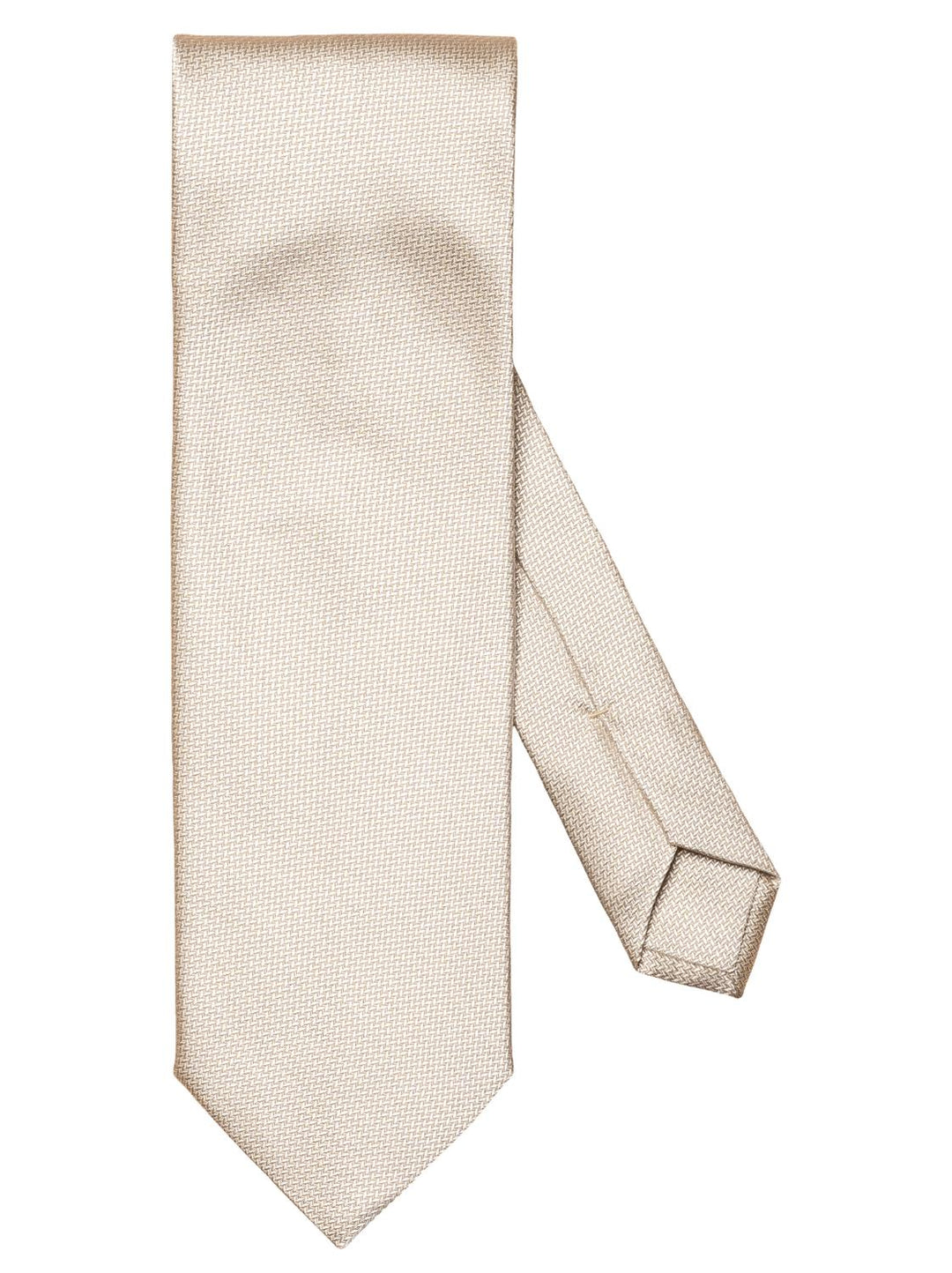 Eton stropdas-100% zijde-HEREN DAS/ STRIK/POCHETTE-Beige