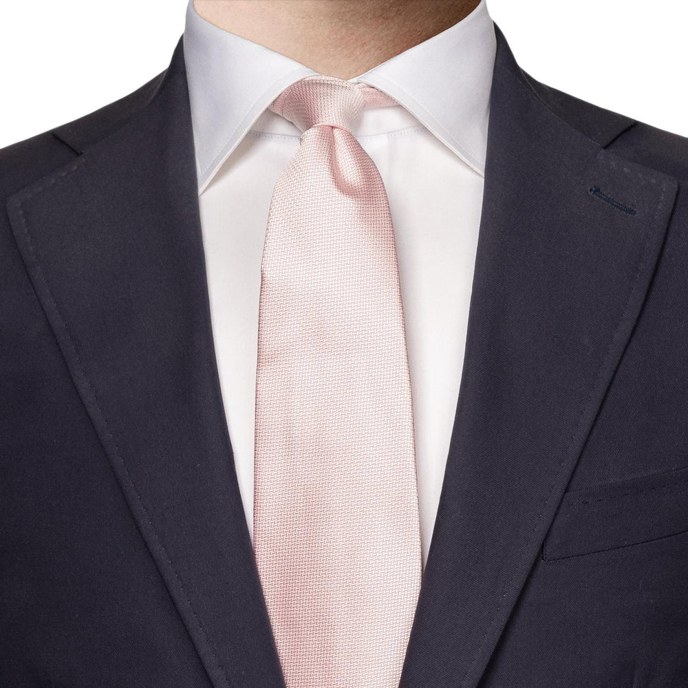 Eton stropdas-100% zijde-HEREN DAS/ STRIK/POCHETTE-Roze