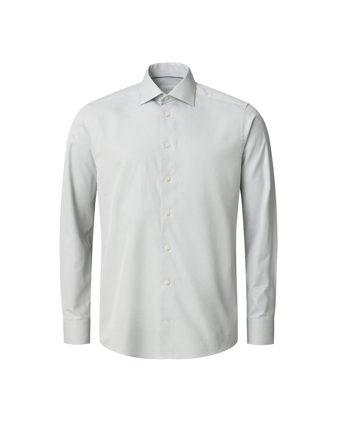 Eton Twill Shirt Slim Fit – Groen-100% katoen-HEREN SHIRTS-Groen