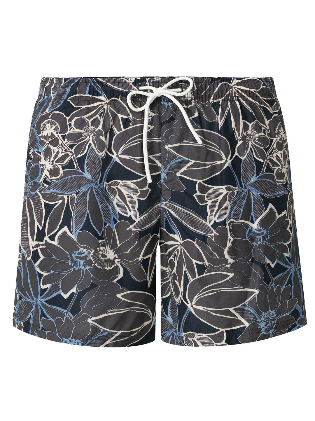 Eton Zwembroek Met Bloemenprint-100% polyester-HEREN BROEKEN-Grijs