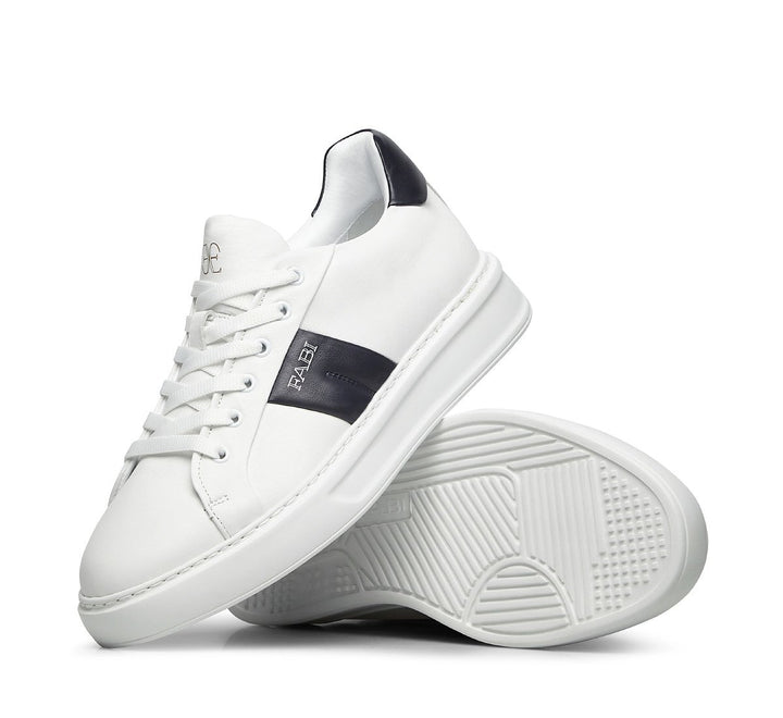 Fabi Leren Sneakers NUBE BIANCO-Leer-HEREN SCHOENEN & RIEMEN-Wit