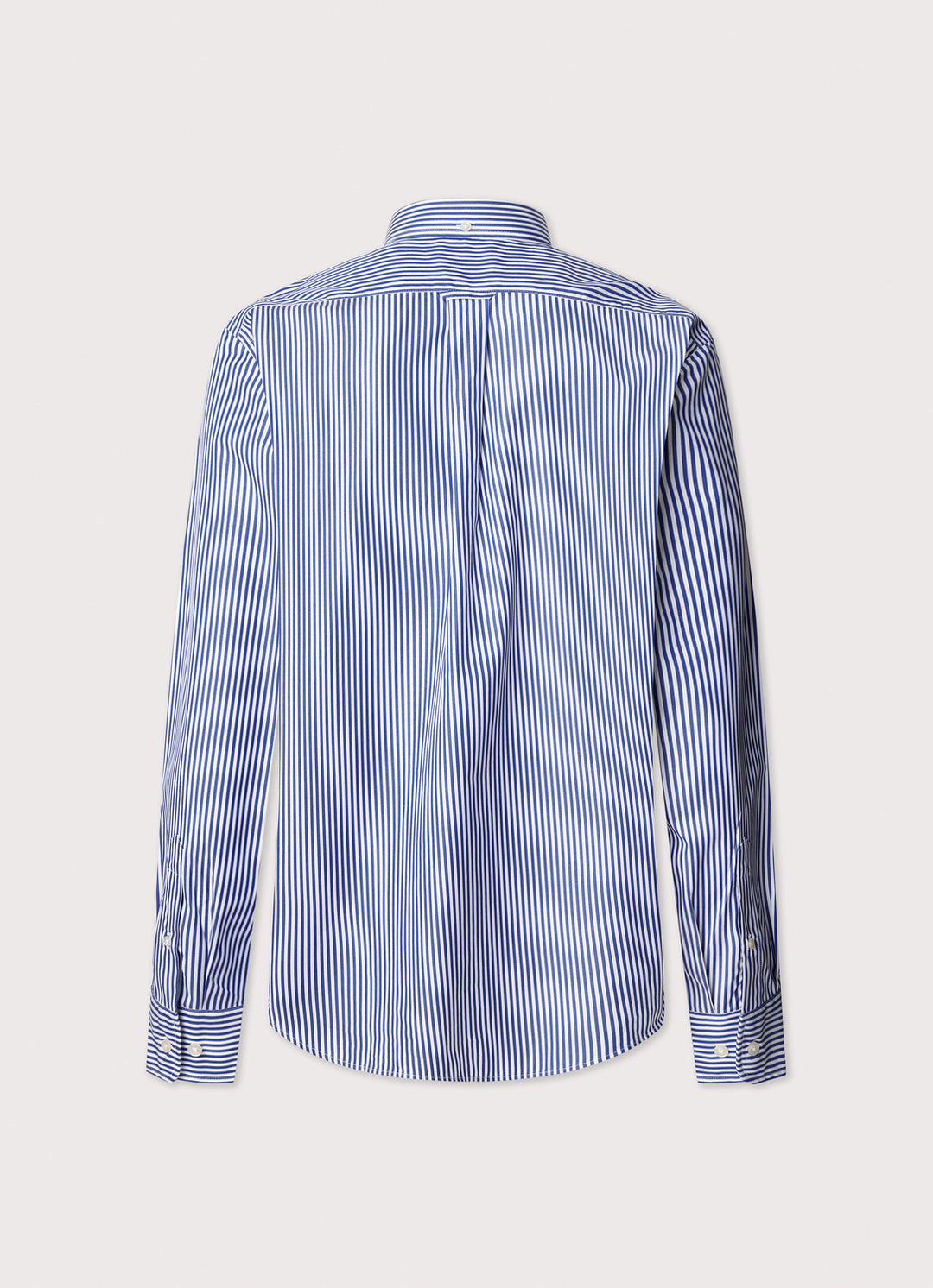 Faconnable regular fit gestreept poplin shirt-100% Katoen-HEREN SHIRTS-Blauw