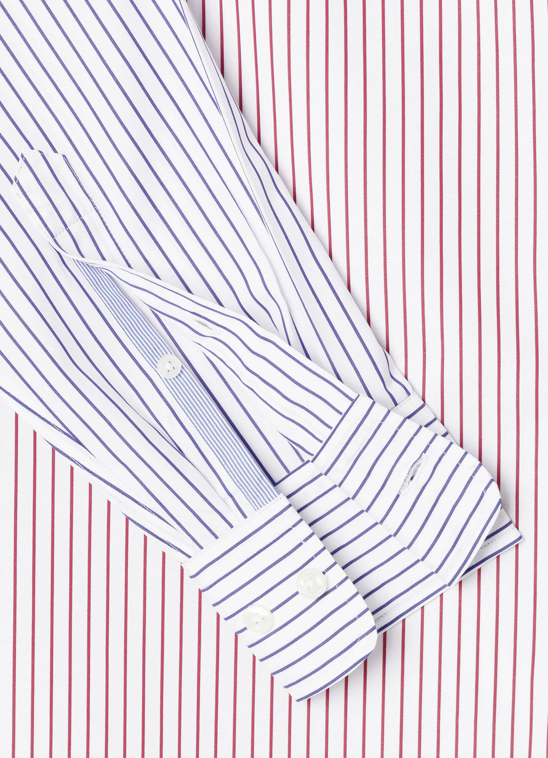 Faconnable regular fit poplin shirt-100% Katoen-HEREN SHIRTS-Rood