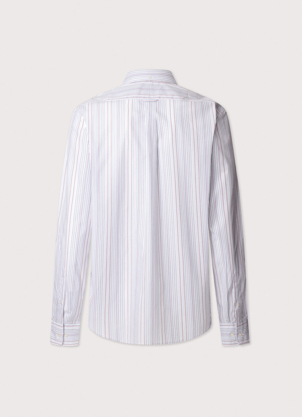 Faconnable Regular Fit Striped Poplin Shirt – blau-100% katoen-HEREN SHIRTS-Blauw