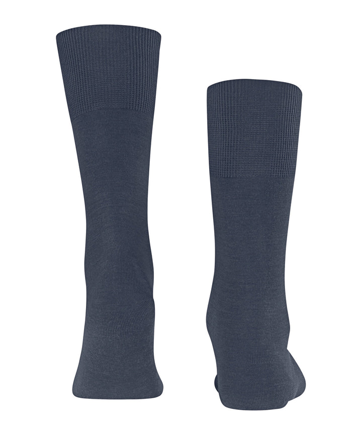 FALKE Airport Heren Sokken – Blauw-80% katoen, 20% polyamide-HEREN ONDERMODE-Blauw