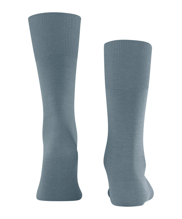 FALKE Airport Heren Sokken – Blauw-80% katoen, 20% polyamide-HEREN ONDERMODE-Blauw