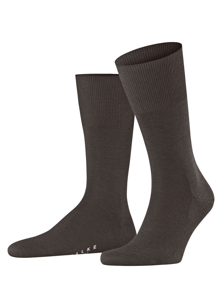 FALKE Airport Heren Sokken – Bruin-80% katoen, 20% polyamide-HEREN ONDERMODE-Bruin