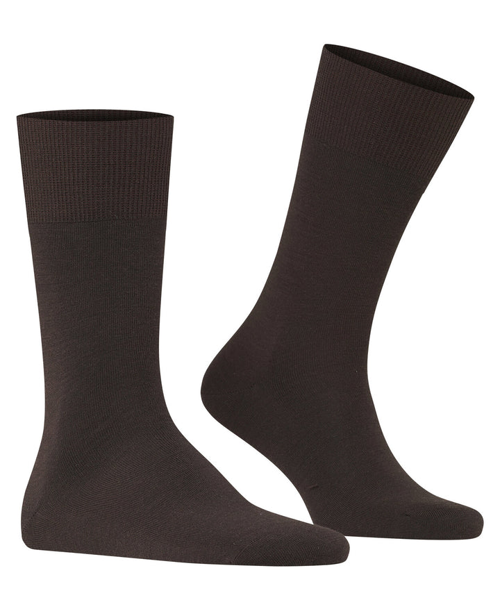 FALKE Airport Heren Sokken – Bruin-80% katoen, 20% polyamide-HEREN ONDERMODE-Bruin