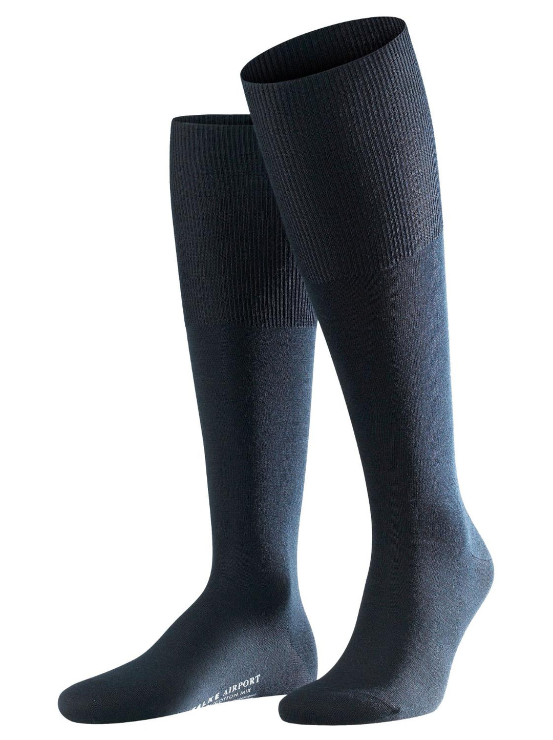 Falke Airport KH sokken-60% wol, 23% katoen, 15% polyamide, 2% elasthaan-HEREN ONDER- EN BADMODE-Blauw