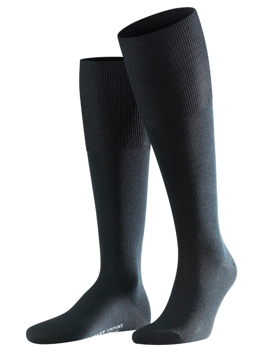 Falke Airport KH sokken-60% wol, 23% katoen, 15% polyamide, 2% elasthaan-HEREN ONDER- EN BADMODE-Zwart