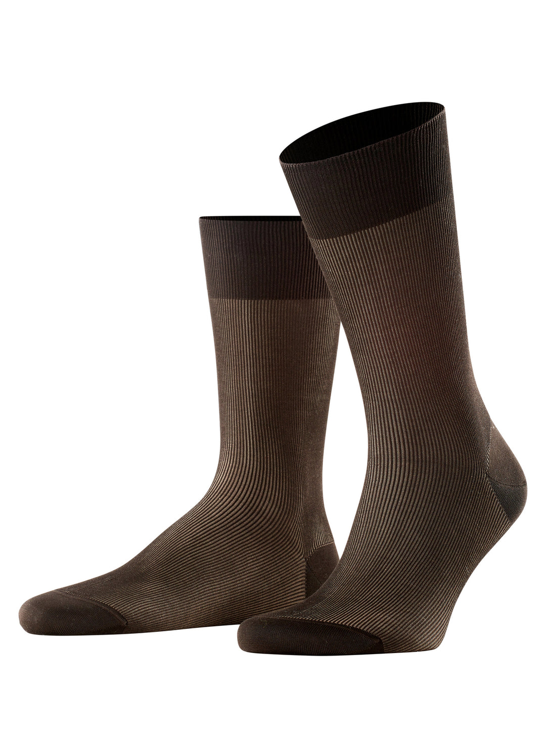 FALKE Fine Shadow Heren Sokken – Bruin-80% katoen, 20% polyamide-HEREN ONDERMODE-Bruin