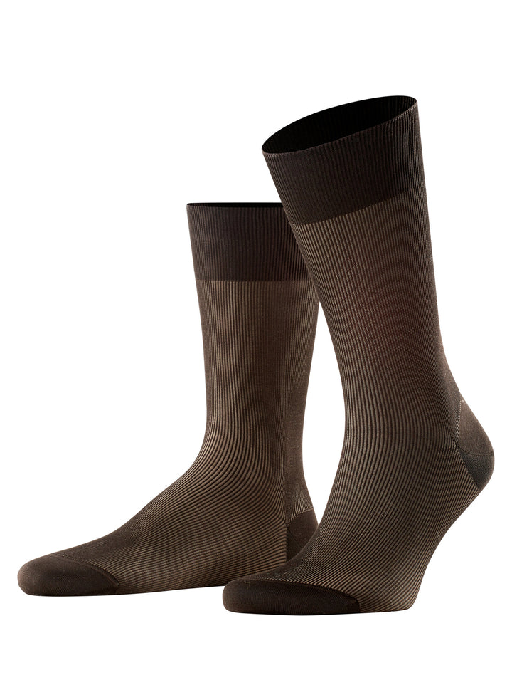 FALKE Fine Shadow Heren Sokken – Bruin-80% katoen, 20% polyamide-HEREN ONDERMODE-Bruin