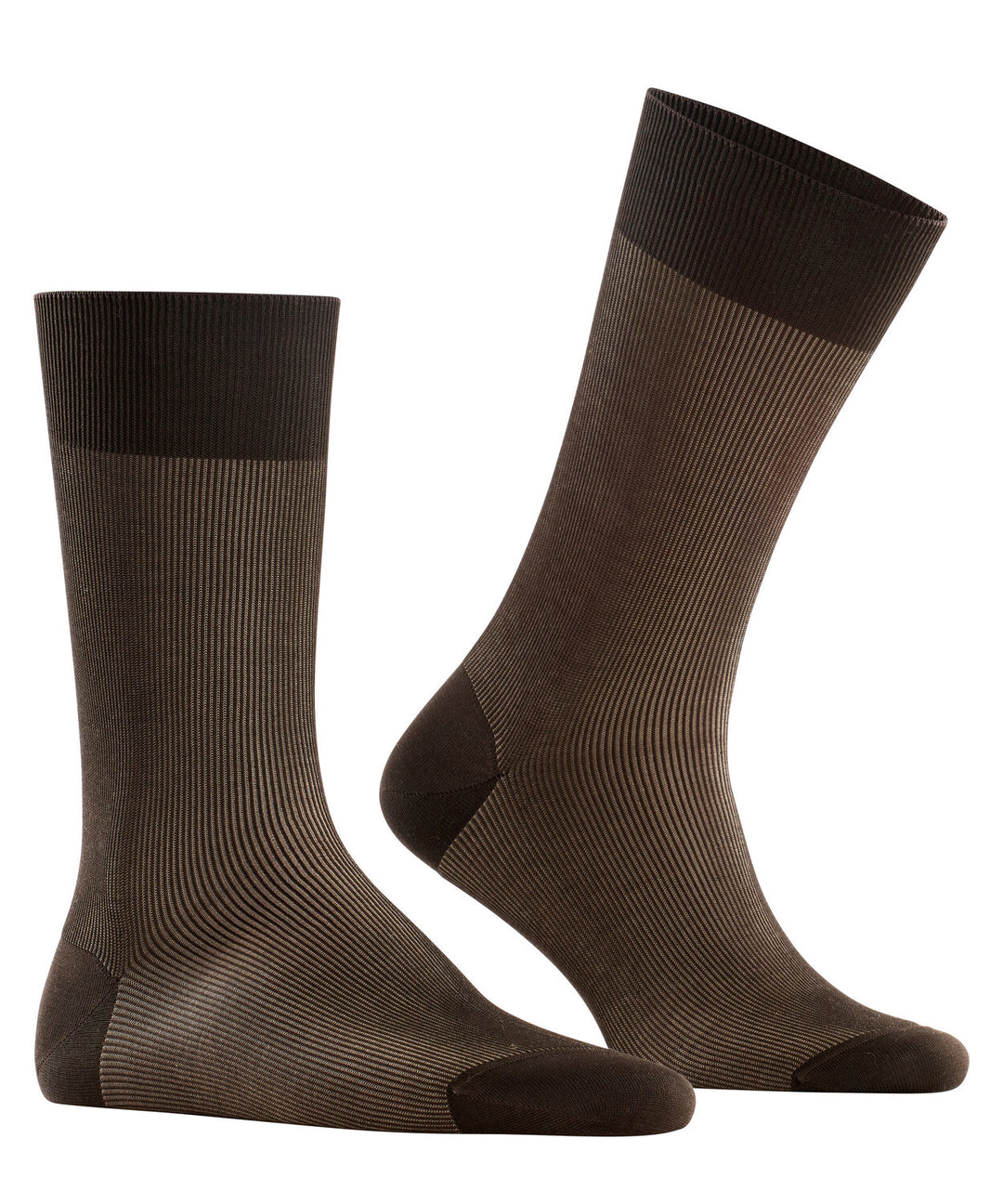 FALKE Fine Shadow Heren Sokken – Bruin-80% katoen, 20% polyamide-HEREN ONDERMODE-Bruin