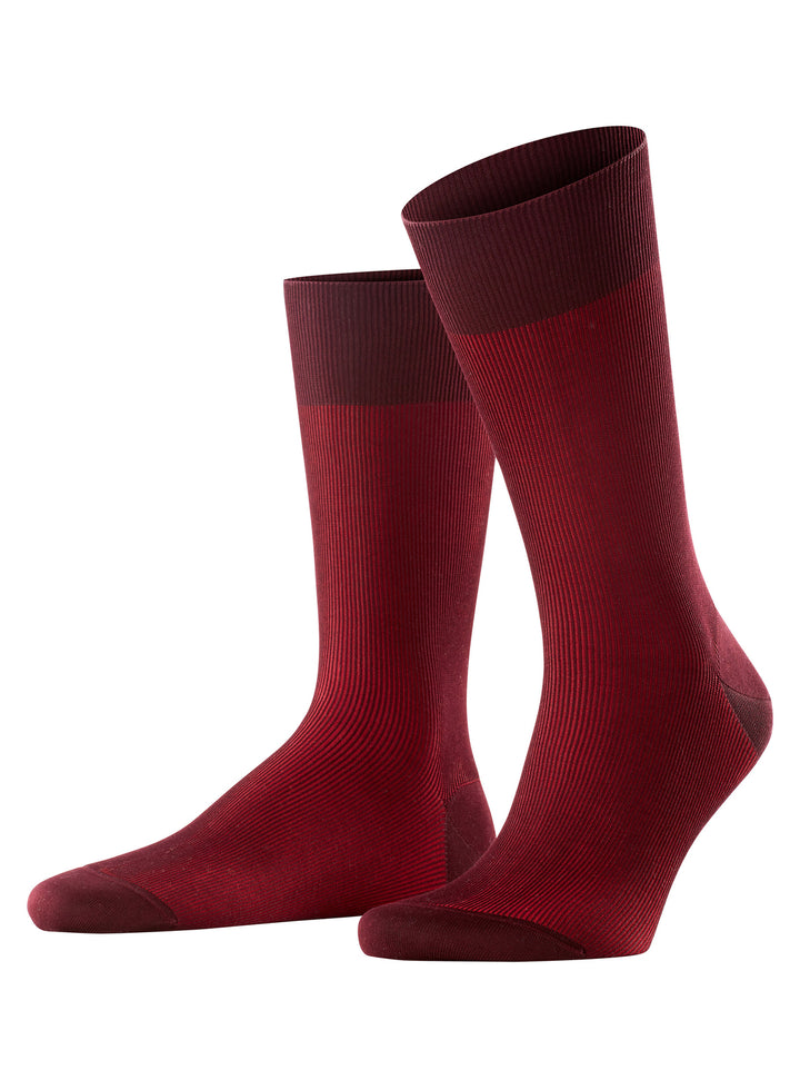 FALKE Fine Shadow Heren Sokken – Rood-80% katoen, 20% polyamide-HEREN ONDERMODE-Rood