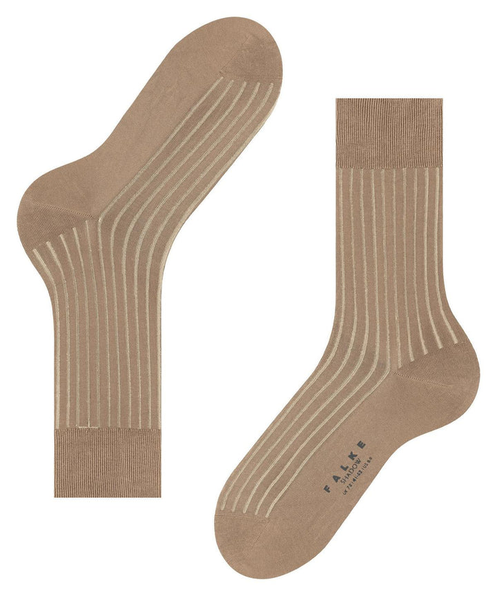 Falke Shadow sokken-94% katoen, 6% polyamide-HEREN ONDER- EN BADMODE-Beige