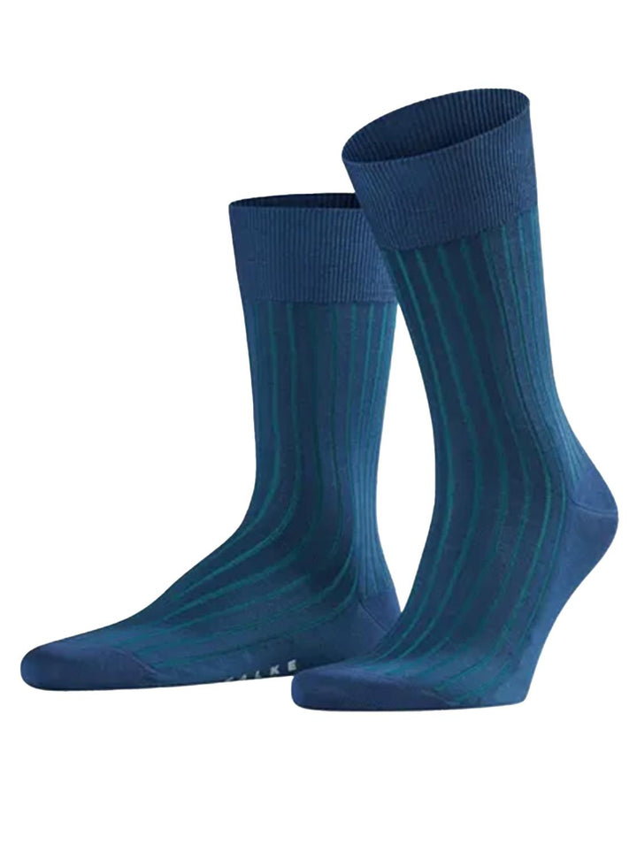 Falke Shadow sokken-94% katoen, 6% polyamide-HEREN ONDER- EN BADMODE-Blauw