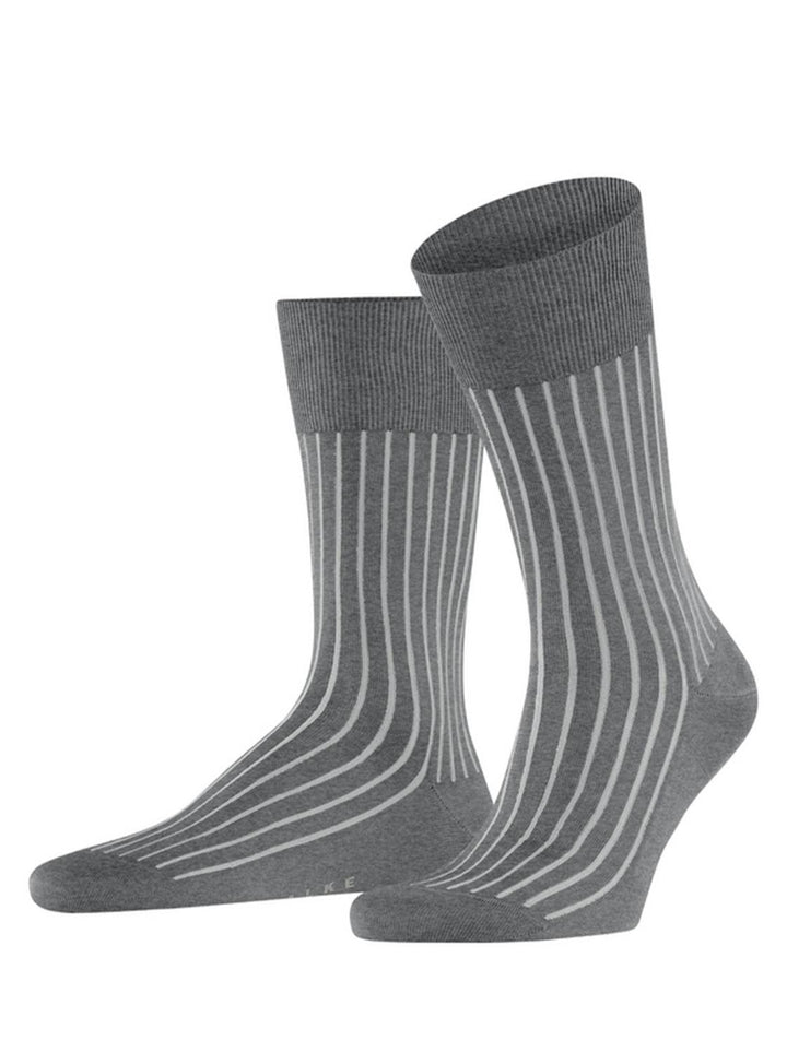 Falke Shadow sokken-94% katoen, 6% polyamide-HEREN ONDER- EN BADMODE-Grijs